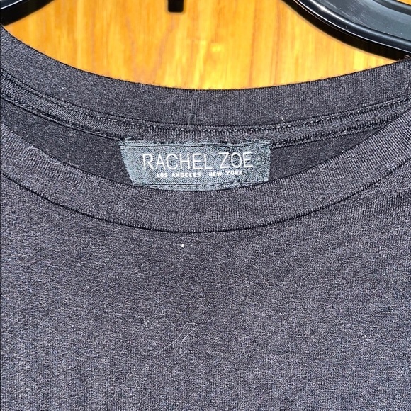 Rachel Zoe Black Top with Sequin Sleeves - Picture 2 of 5